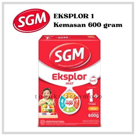 Sgm Eksplor Aktif 1 Plus Kemasan 600 Gram Susu Formula Rasa Madu