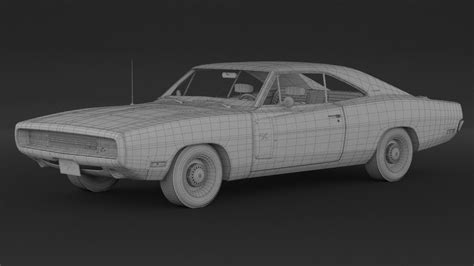 1970 Dodge Charger Rt 3d Model Cgtrader