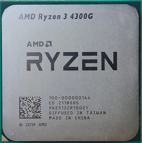 Процессор AMD Ryzen 3 4300G s-AM4 3.8GHz/4MB BOX (100-100000144BOX ...