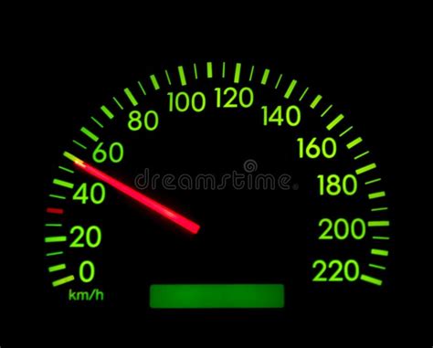 Car Speedometer Showing Maximum Speed Fast Driving Speeding Road