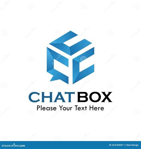 Chat box symbol logo stock vector. Illustration of communicate - 264184691