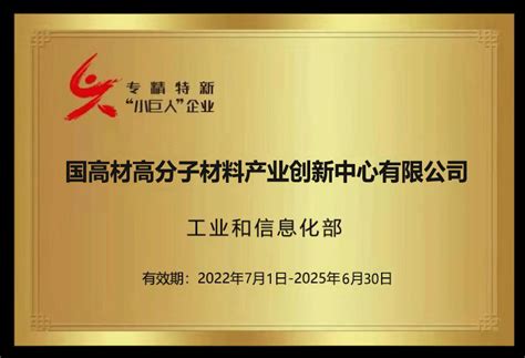 国高材喜获工业和信息化部第四批国家级专精特新“小巨人”企业认定