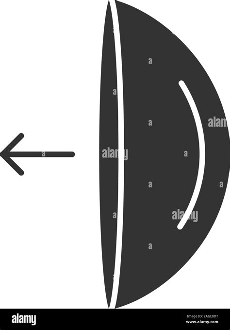 Eye Contact Lenses Putting On Instruction Glyph Icon Silhouette Symbol