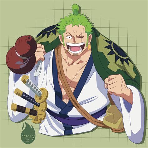 Wano Arc Zoro Square Art Print - Etsy