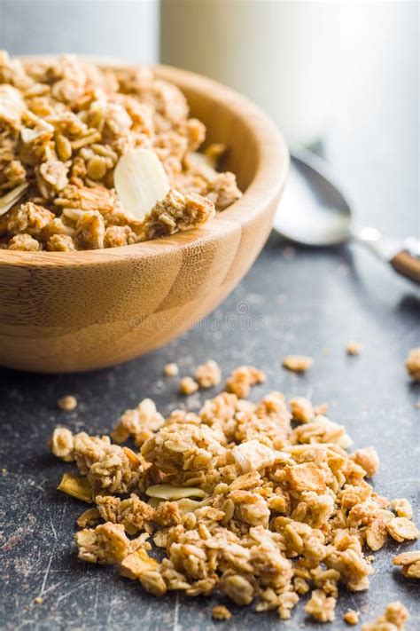 The Granola Breakfast Cereals. Stock Photo - Image of morning ...