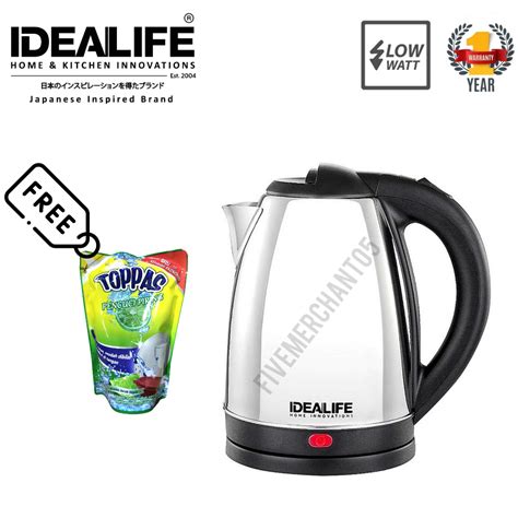 Jual Teko Listrik Idealife Il Liter Low Watt Electric Kettle Il