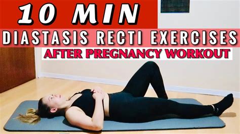 Diastasis Recti 👉 Ab Separation After Pregnancy Core Workout Youtube