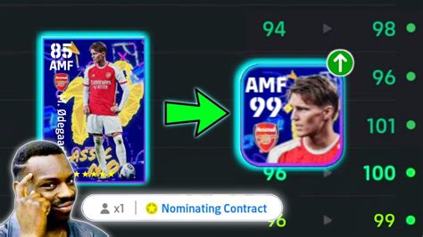 New Nominating Contract M Odegaard Max Level Training Efootball