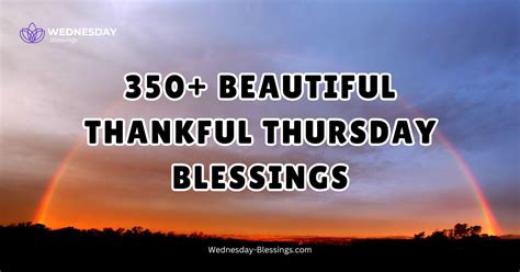 250+ Beautiful Thankful Thursday Blessings