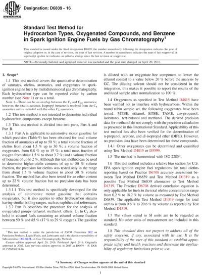 Astm D A Standard Test Method For Hydrocarbon Types In Liquid Hot Sex