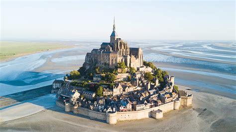 Religious Mont Saint Michel France Monastery Hd Wallpaper Peakpx