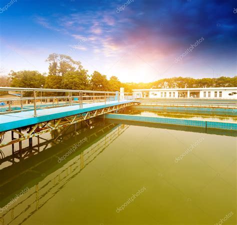 Wastewater treatment plant Stock Photo by ©zorabc 66253641