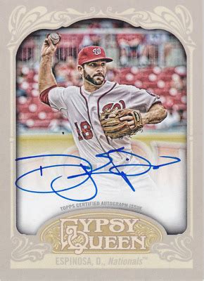 Topps Gypsy Queen Autographs Des Danny Espinosa Auto Nm Ebay