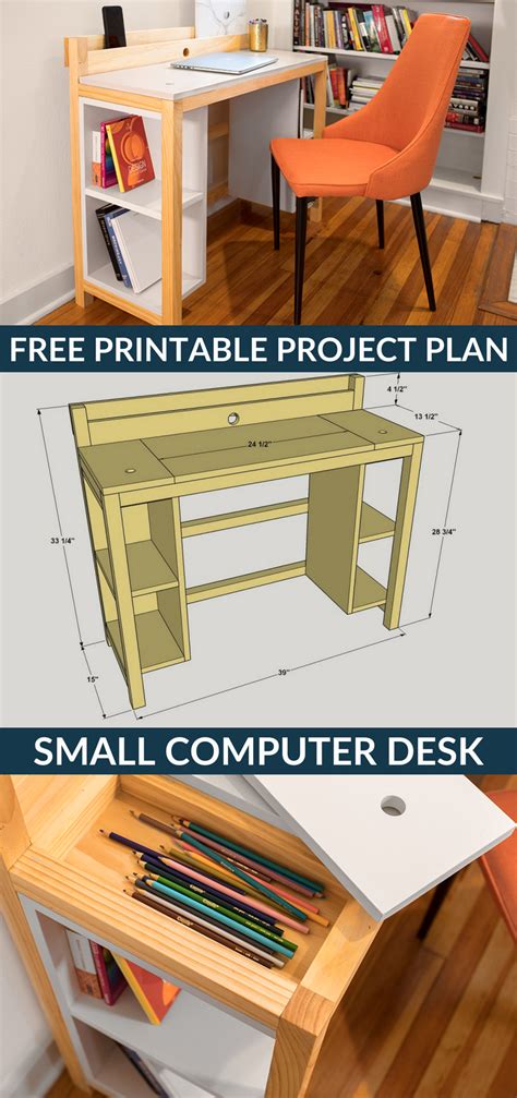 Computer Desk Blueprints - Star7 Furniture