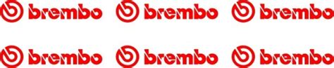 Naklejka BREMBO zaciski Naklejki zestaw 6szt 5cm 00144 za 10 zł z