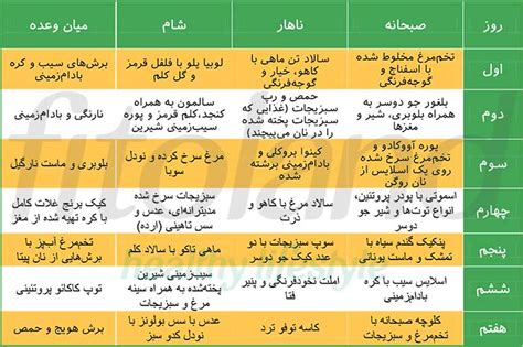 برنامه رژیم غذایی برای افراد چاق فیتولند