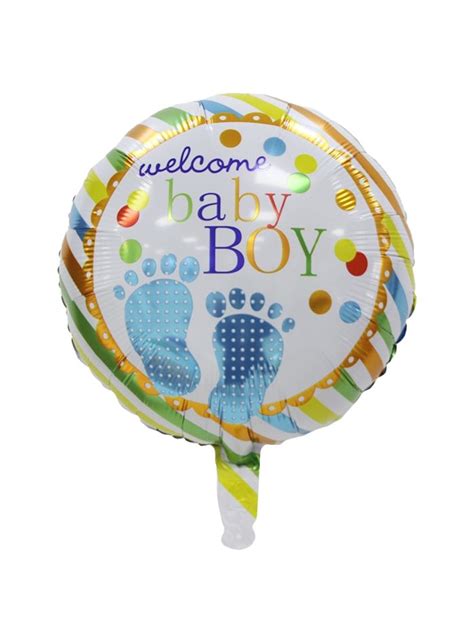 Balon Foliowy Welcome Baby Boy Okr G Y Powitanie Baby Shower