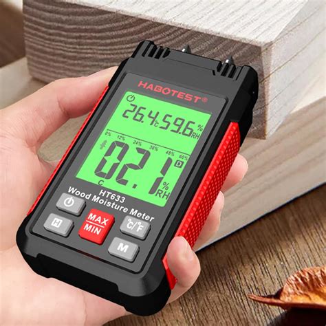 Habotest Ht Wood Moisture Meter Pin Type Digital Moisture Detector