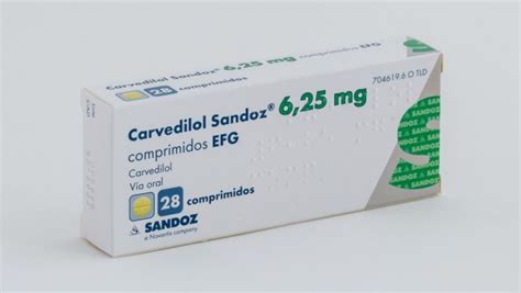 Carvedilol Sandoz Mg Comprimidos Efg Comprimidos Precio