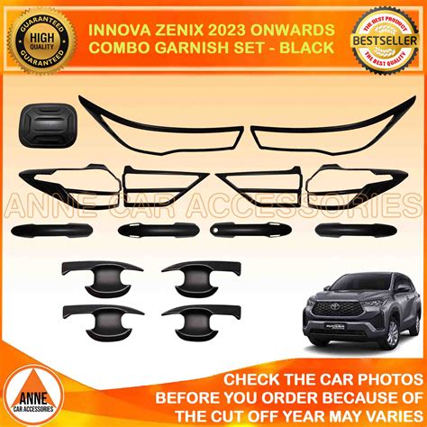 Toyota Innova V G J E Onwards Model Black Chrome Garnish