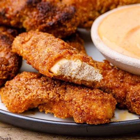 Honey Garlic Chicken Fingers With Sriracha Dipping Sauce Paleo Grubs