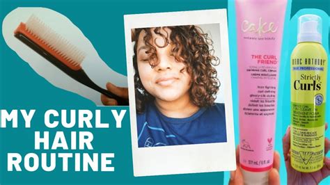 My Curly Hair Routine 3a Curl Pattern Youtube