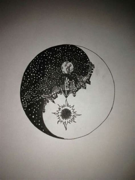 Ying Yang Night And Day Of City Tattoo Tattoos Im Thinking About