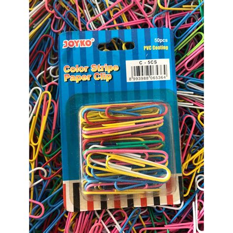 Jual Isi 10 Pcs Paper Clip Warna Joyko Jumbo C 5 Termurah Original