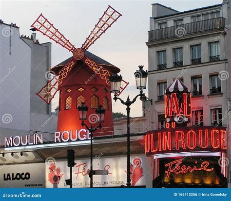 Symbol Of Paris Moulin Rouge France Editorial Photo Image Of Classic