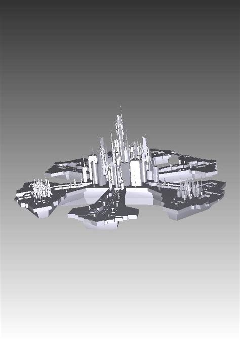 Stargate Atlantis city 3D Model $5 - .stl - Free3D