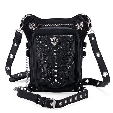 Chikencall Gothic Steampunk Waist Bag Drop Leg Arm Bag Pack Waist