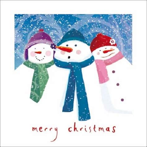 Pack of 5 Snowmen British Heart Foundation Charity Christmas Cards ...