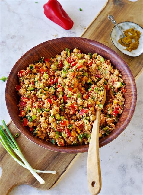 Couscous Salat Einfaches Rezept Elavegan