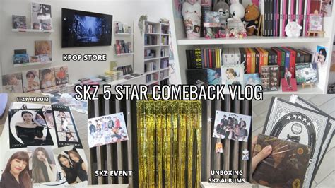 Stay Vlog Star Albums Unboxing Kpop Store Skz Event Youtube