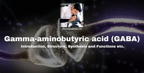 Gamma Aminobutyric Acid GABA Introduction Structure Synthesis And