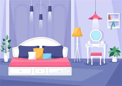 Cartoon Bedroom Vector Art Icons And Graphics For Free Download