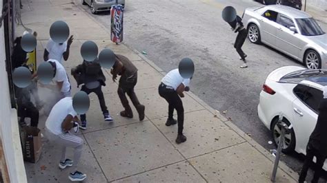 Shocking Philadelphia Police Release Video Of Deadly Drive By Shooting Gunman Still Being