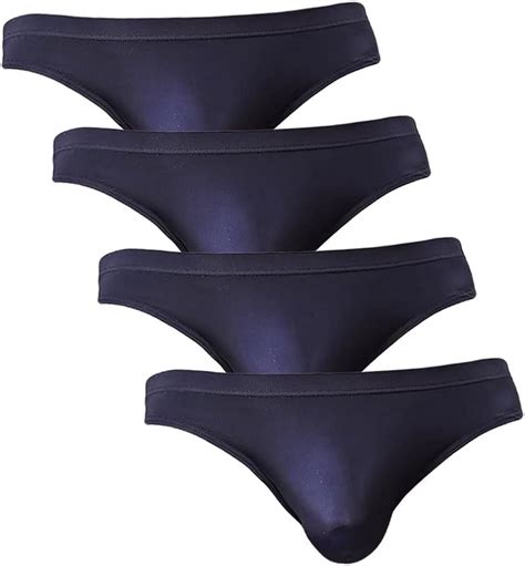 Mens Ice Silk Bikini Underwear Low Rise Seamless Breathable Briefs