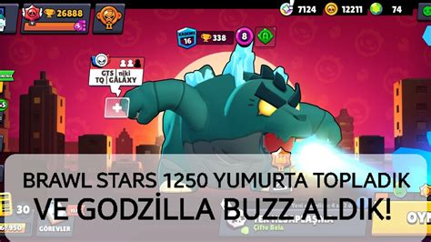 Brawl Stars 1250 Yumurta Topladik Ve Godzİlla Buzz Aldik Efsane Kostüm Youtube