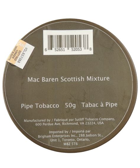 Mac Baren Scottish Mixture 50g Pipe Tobacco Native Smokes Mohawk