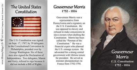 Morris, Gouverneur - United States Constitution - HistoryMugs.us