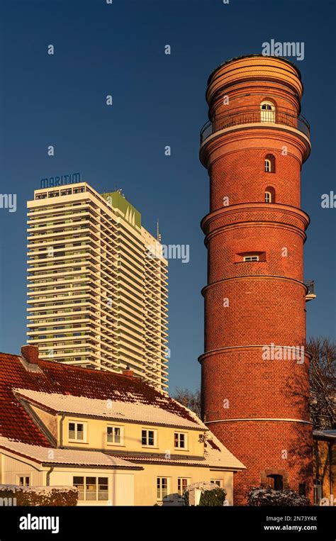 Old and new lighthouse in Lübeck-Travemünde Stock Photo - Alamy