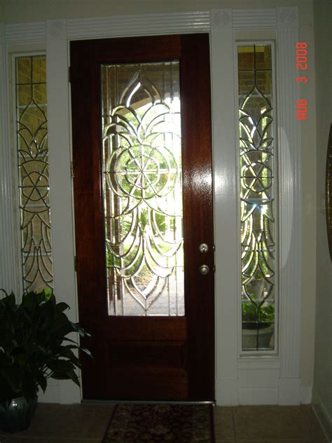 Bevel Side Windows For Front Door Etched Glass Door Glass Front Entry Doors Glass Front Door