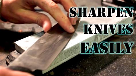 How To Sharpen A Knife To Razor Sharp Using Whetstones Youtube