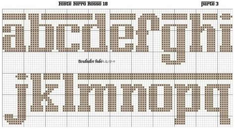 A Cross Stitch Pattern With The Letters And Numbers For Each Letter