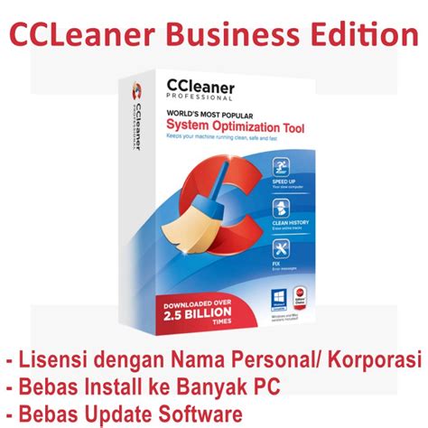 Jual Ccleaner Business Edition Registrasi Personal Atau Instansi