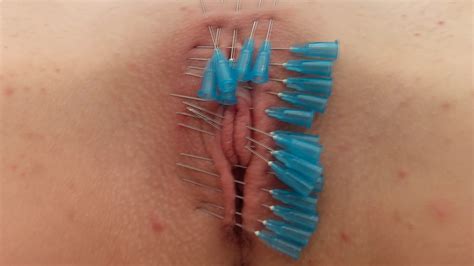 Needles Injections Sewing Her Pussy Shut With…