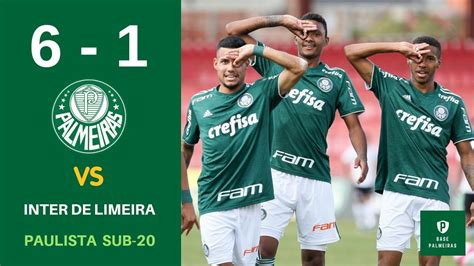 Gols Palmeiras Paulista Sub 20 Inter De Limeira 1 X 6 Palmeiras