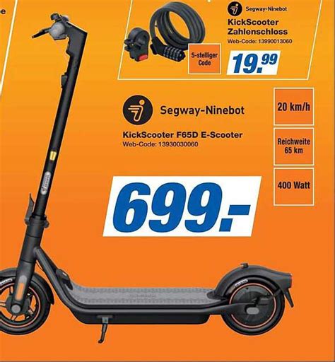 Segway Ninebot Kickscooter F65d E Scooter Angebot Bei Expert