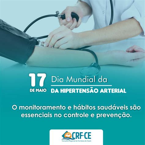 Calendário 17 De Maio Dia Da Hipertensão Arterial Crf Ce